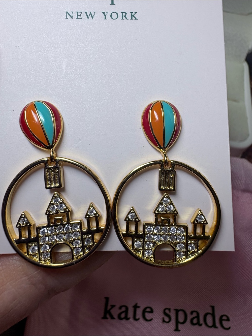 Kate Spade New York Hot Air Balloon Castle Drop Earrings - Multicolor